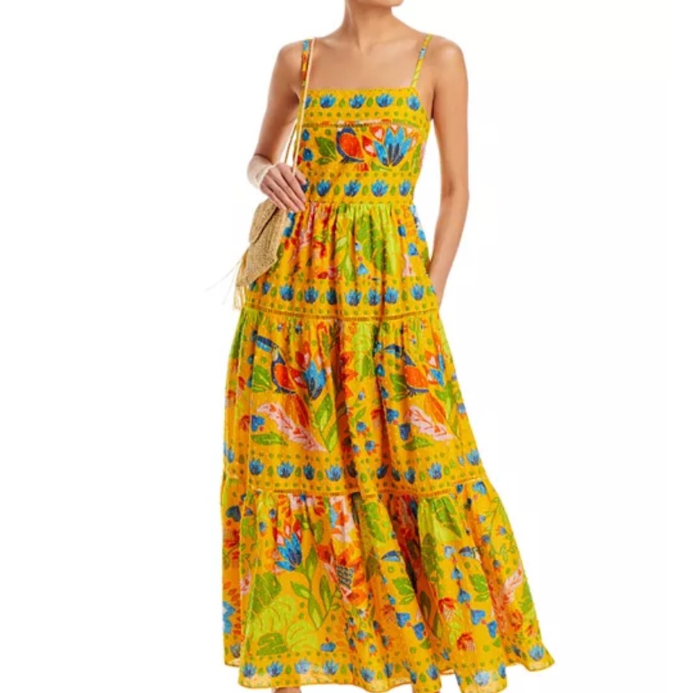 Farm Rio Summer Garden Maxi Dress